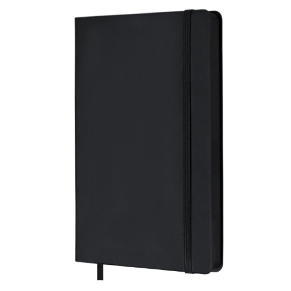 Logo trade business gift photo of: Grid notebook Shady GRS A5, black