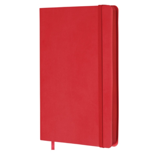 Logo trade promotional giveaways image of: Grid notebook Shady GRS A5, red