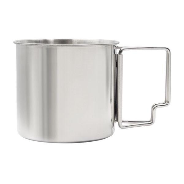 Logotrade advertising products photo of: Steel mug, 350 ml, silver