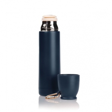 Logotrade promotional item picture of: Thermos 500 ml Air Gifts with carabiner, navy blue