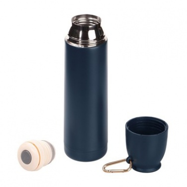 Logotrade advertising product picture of: Thermos 500 ml Air Gifts with carabiner, navy blue