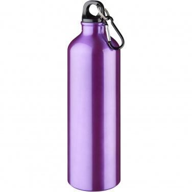 Logo trade advertising products picture of: Oregon 770 ml aluminium water bottle with carabiner