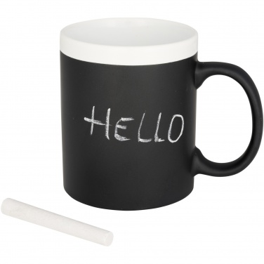 Logo trade promotional products image of: Chalk-write 330 ml ceramic mug