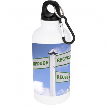 Logo trade promotional merchandise photo of: Oregon 400 ml sublimation water bottle