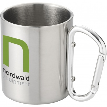 Logo trade promotional gift photo of: Alps 200 ml insulated mug with carabiner