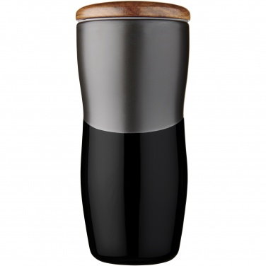 Logo trade corporate gifts image of: Double-walled ceramic tumbler Reno 370 ml