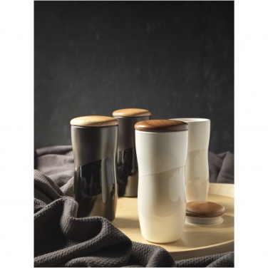 Logotrade advertising product image of: Double-walled ceramic tumbler Reno 370 ml