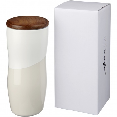 Logotrade promotional products photo of: Double-walled ceramic tumbler Reno 370 ml