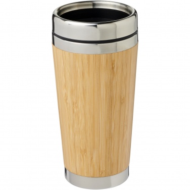 Logo trade advertising product photo of: Bambus 450 ml tumbler with bamboo outer