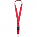 Yogi lanyard detachable buckle break-away closure, Red