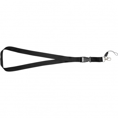 Logo trade promotional gift photo of: Sagan phone holder lanyard with detachable buckle