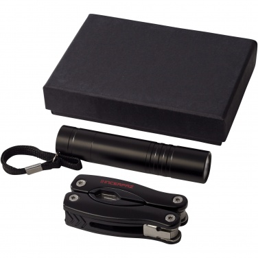 Logo trade promotional giveaways image of: Scout multi-function knife and LED flashlight set