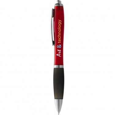 Logotrade promotional merchandise image of: Nash ballpoint pen coloured barrel and black grip