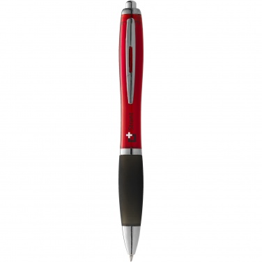 Logotrade corporate gift image of: Nash ballpoint pen coloured barrel and black grip