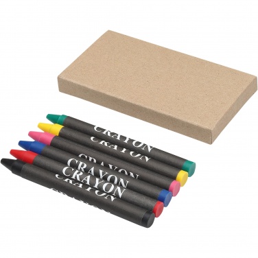 Logo trade promotional giveaways picture of: Ayo 6-piece coloured crayon set