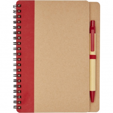 Logo trade promotional item photo of: Priestly recycled notebook with pen