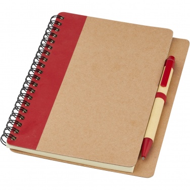 Logo trade promotional giveaways image of: Priestly recycled notebook with pen