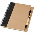 Priestly recycled notebook with pen, Natural / Solid black