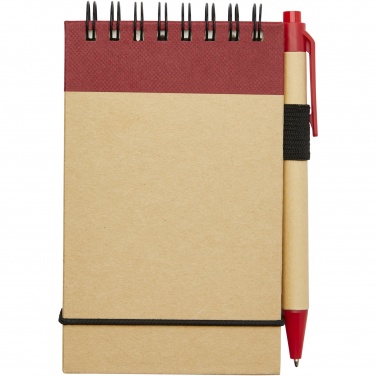 Logo trade business gift photo of: Zuse A7 recycled jotter notepad with pen