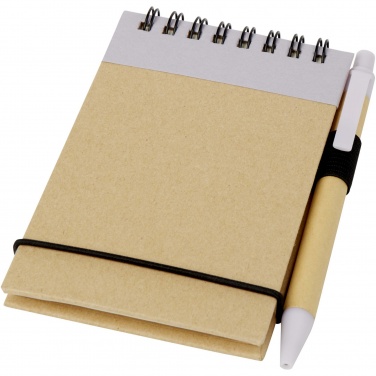 Logo trade promotional products picture of: Zuse A7 recycled jotter notepad with pen