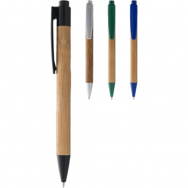 Logo trade promotional giveaway photo of: Borneo bamboo ballpoint pen