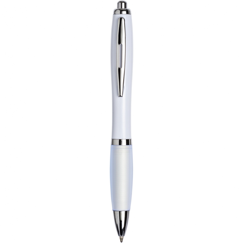 Logo trade promotional gift photo of: Nash ballpoint pen with coloured barrel and grip