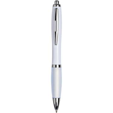 Logo trade business gift photo of: Nash ballpoint pen with coloured barrel and grip