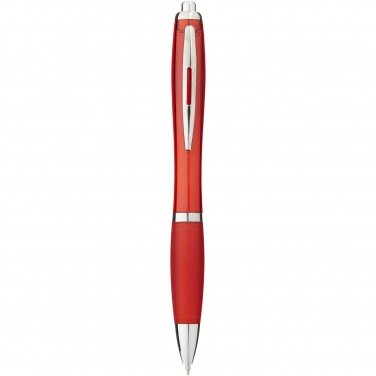 Logotrade promotional gift picture of: Nash ballpoint pen with coloured barrel and grip