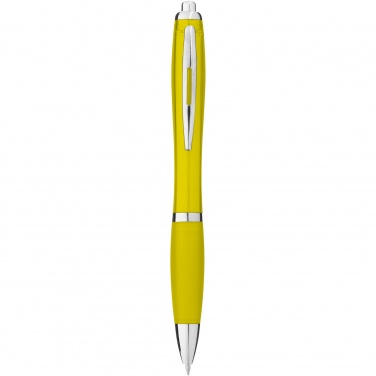 Logo trade advertising products image of: Nash ballpoint pen with coloured barrel and grip