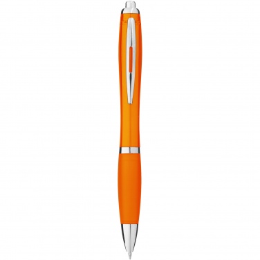 Logo trade advertising products picture of: Nash ballpoint pen with coloured barrel and grip