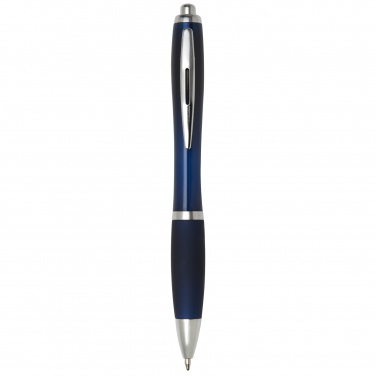 Logo trade promotional merchandise image of: Nash ballpoint pen with coloured barrel and grip