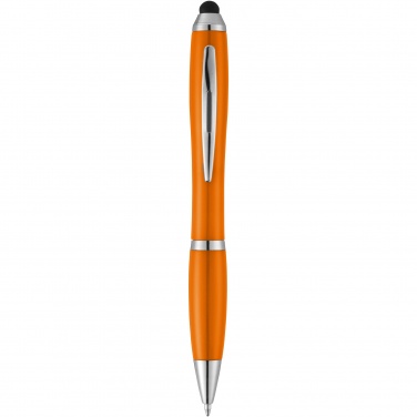 Logotrade promotional product picture of: Nash stylus ballpoint pen with coloured grip