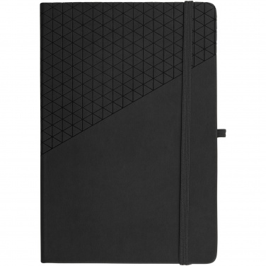 Logo trade corporate gifts image of: Theta A5 hard cover notebook