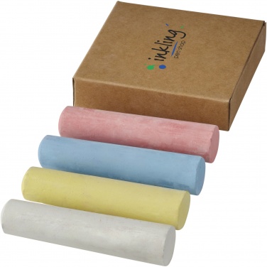 Logo trade advertising product photo of: Screech 4-piece chalk set