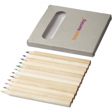 Logo trade promotional gift photo of: Tallin 12-piece coloured pencil set