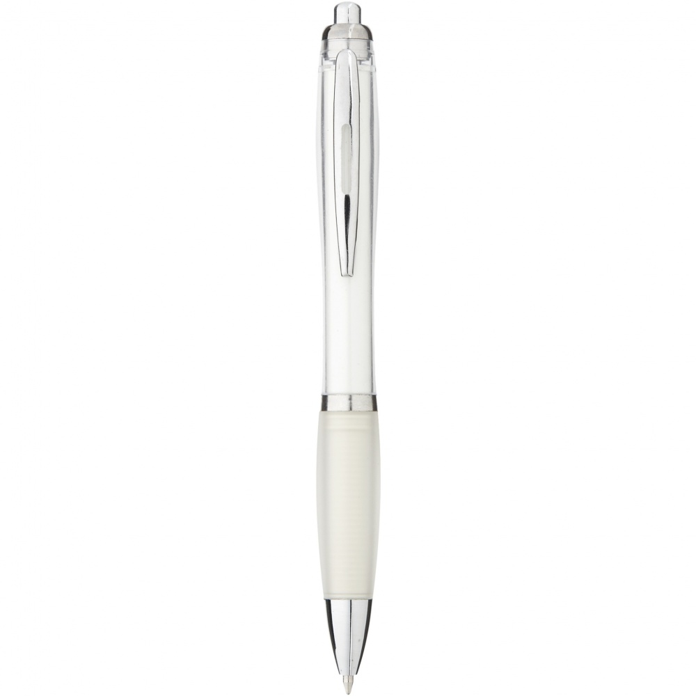 Logo trade promotional products picture of: Nash ballpoint pen coloured barrel and grip