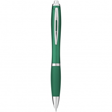 Logo trade promotional item photo of: Nash ballpoint pen coloured barrel and grip