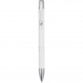 Moneta aluminium click ballpoint pen, White