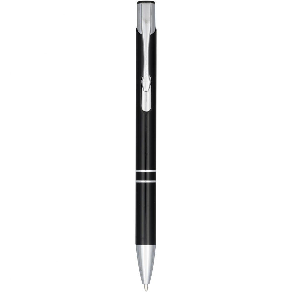 Logo trade promotional giveaways picture of: Moneta anodized aluminium click ballpoint pen