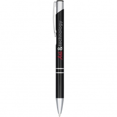 Logo trade advertising products image of: Moneta anodized aluminium click ballpoint pen