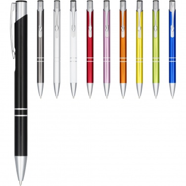 Logotrade business gift image of: Moneta anodized aluminium click ballpoint pen