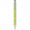 Moneta anodized aluminium click ballpoint pen, Lime