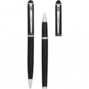 Logo trade promotional gifts image of: Andante duo pen gift set