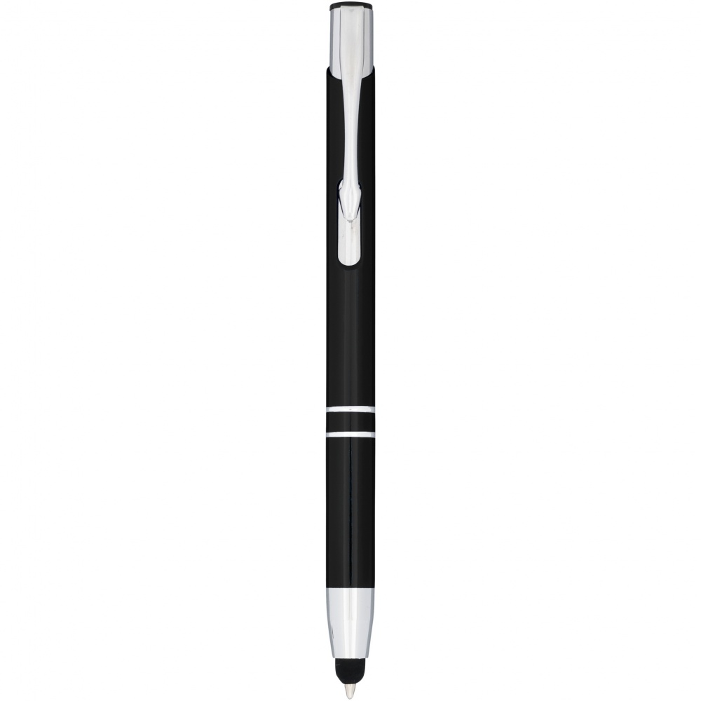 Logotrade promotional merchandise image of: Moneta anodized aluminium click stylus ballpoint pen