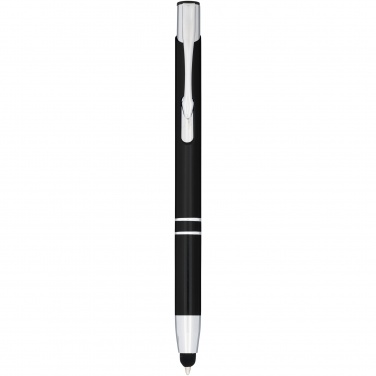 Logo trade business gifts image of: Moneta anodized aluminium click stylus ballpoint pen