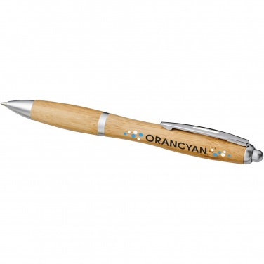 Logo trade promotional giveaways image of: Nash bamboo ballpoint pen