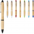 Nash bamboo ballpoint pen, Natural / Solid black