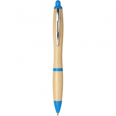 Logo trade advertising products image of: Nash bamboo ballpoint pen