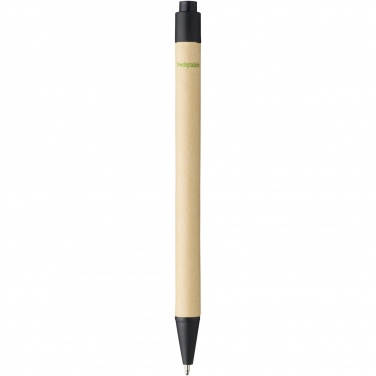 Logo trade promotional gifts picture of: Berk recycled carton and corn plastic ballpoint pen