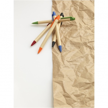 Logotrade promotional merchandise photo of: Berk recycled carton and corn plastic ballpoint pen